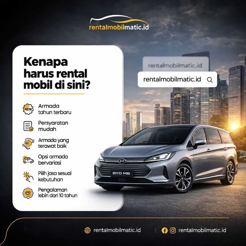 Sewa BYD M6 Bulanan Terdekat