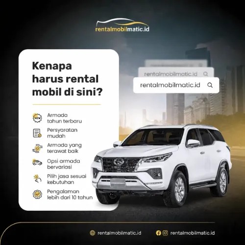 Harga Sewa Toyota Fortuner Bulanan Terdekat
